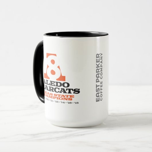 Aledo Bearcat 2018 State Champ "A8"- 15oz. Mok (Voorkant links)