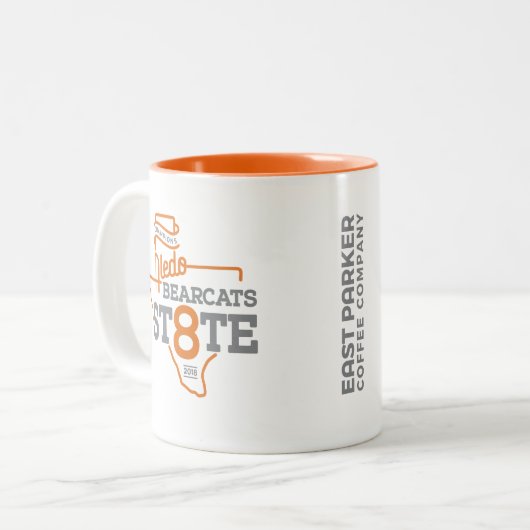 Aledo Bearcat 2018 State Champ "St8te"- 11oz. Mok (Voorkant links)