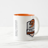 Aledo Bearcats 2019 staatskampioen 9 maal - 11 oz. Tweekleurige Koffiemok (Voorkant rechts)