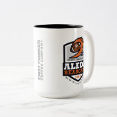 Aledo Bearcats 2019 staatskampioen 9 maal - 15 oz. Tweekleurige Koffiemok (Voorkant rechts)