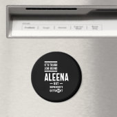 Aleena Gepersonaliseerde naam Birthday Magneet (Insitu (Vaatwasser))