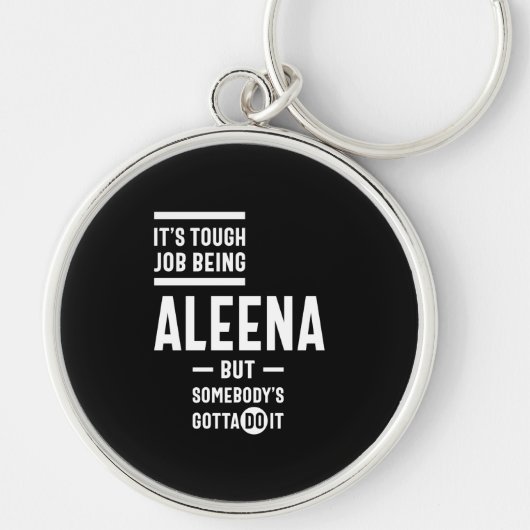 Aleena Gepersonaliseerde naam Birthday Sleutelhanger (Voorkant)
