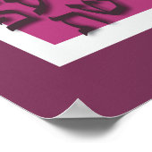 Alef Bet Poster - Modern Paars (Hoek)