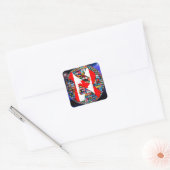 Alef Flag Vierkante Sticker (Envelop)