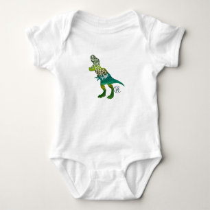 Alefsaurus Hebreeuws Alfabet Dinosaurus Art Romper