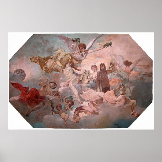Alegoría de las Bellas Diverse Engelen Poster (Voorkant)