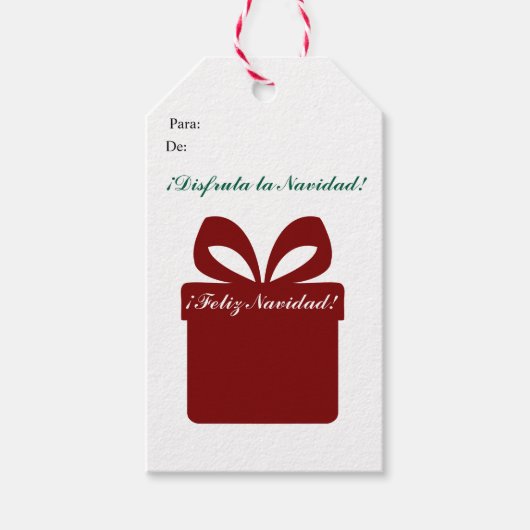 Alegre Navidad Cadeaulabel (Voorkant)