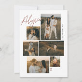 Alegría | Tarjeta de Navidad Collage de 6 Fotos Feestdagenkaart (Voorkant)