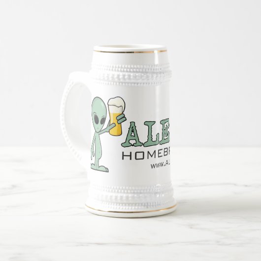 ALEiens Beer Stein Bierpul (Voorkant links)