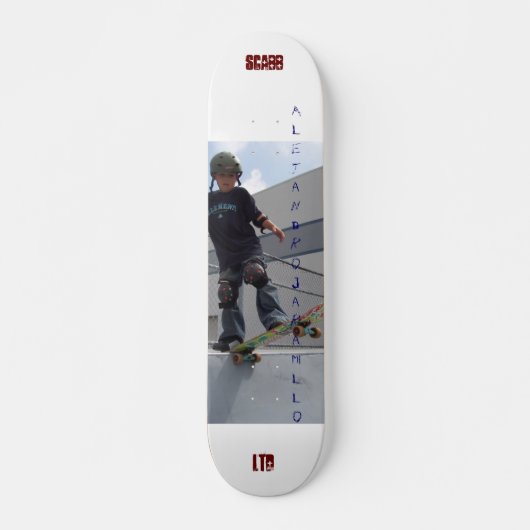 Alejandro Jaramillo, scabb-ltd Skateboard (Voorkant)