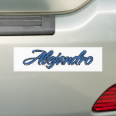 Alejandro Name Blue Sticker Autoaufkleber (Op auto)