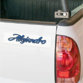 Alejandro Name Blue Sticker Autoaufkleber (Op Truck)