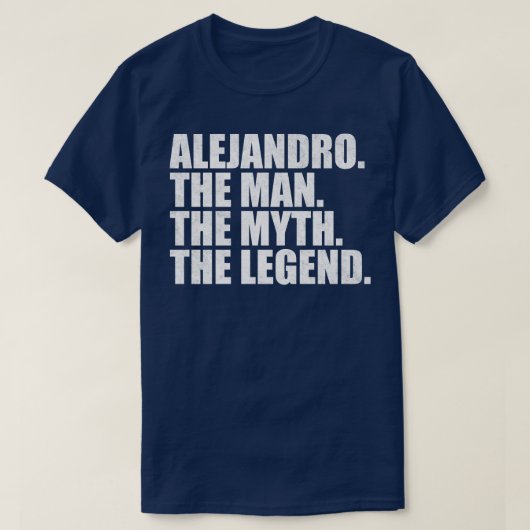AlejandroAlejandro Naam Alejandro Voornaam T-shirt (Design voorkant)