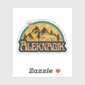 Aleknagik, Alaska Sticker (Vel)