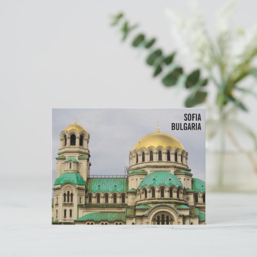 Aleksandr Nevskij-kathedraal in Sofia, Bulgarije Briefkaart (Staand voorkant)