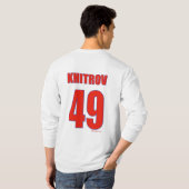 Aleksey Khitrov Long Sleeve Hockey Shirt (Achterkant volledig)