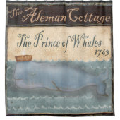 Aleman Whale-zee van de zeeverbindingen Douchegordijn (Voorkant)