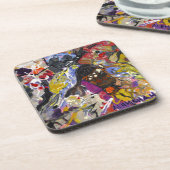 Alemshah Abstract Onderzetter set - Blue Jay (Linkerzijde)