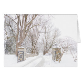 Alenberry Resort Entry in sneeuw