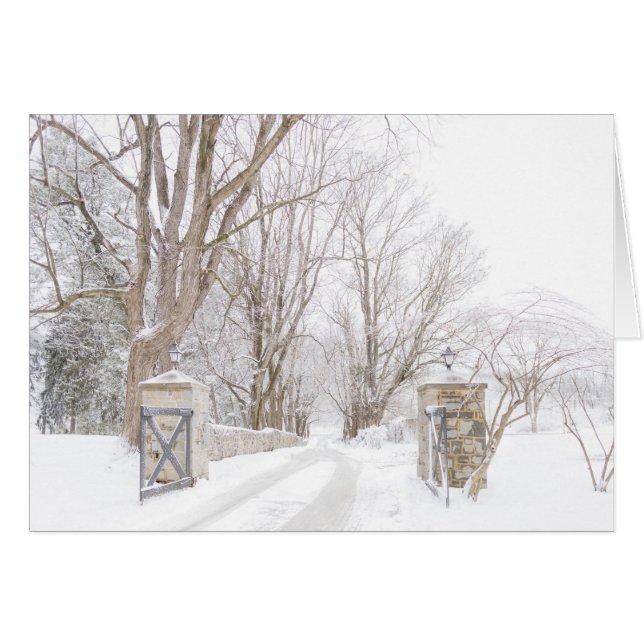 Alenberry Resort Entry in sneeuw (Voorkant Horizontaal)