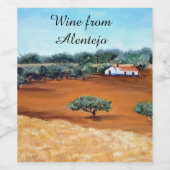Alentejo in Portugal Wijn Etiket (Enkel label)