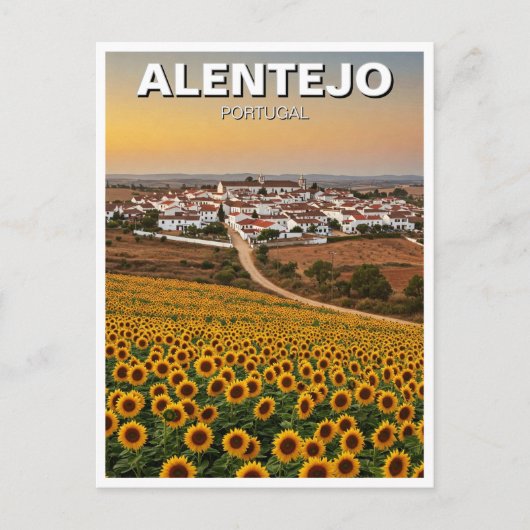 Alentejo Portugal Reizen Briefkaart (Voorkant)
