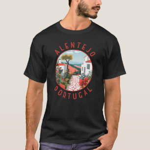 Alentejo Portugal retro noodcirkel T-shirt