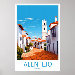 Alentejo Reisposter Park Ski Vintage Nationaal Poster