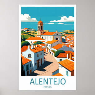Alentejo Vintage Reisposter Ski National Park Poster