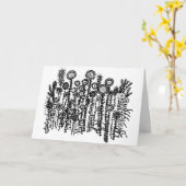 Aleph-Bet Joodse wenskaart Kaart (Gele Bloem)