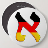 Aleph German.png Ronde Button 6,0 Cm (Voorkant /achterkant)
