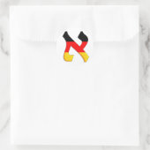 Aleph German.png Ronde Sticker (Tas)