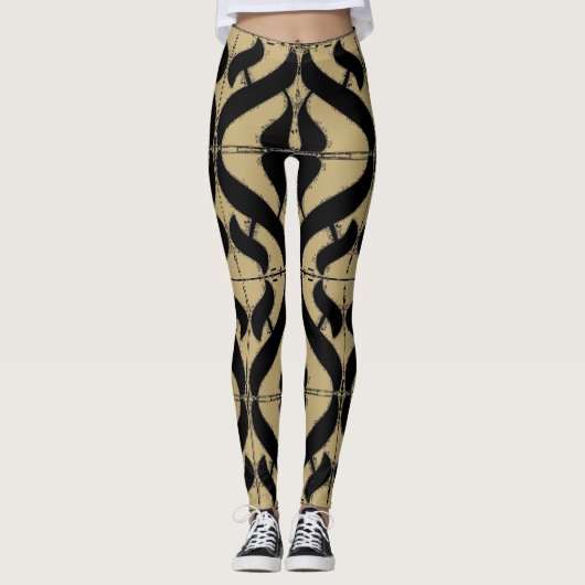 Aleph Symbol Reflection Leggings (Voorkant)