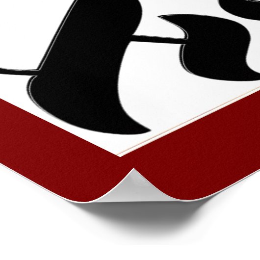 Aleph Symbol Reflection Poster (Hoek)