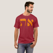 Aleph Tav Symbol Messianic Hebrew Roots Torah T-shirt (Voorkant volledig)