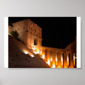 Aleppo Citadel 's nachts Poster (Voorkant)