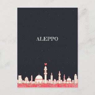 Aleppo Syrië Travel Briefkaart