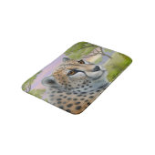 Alert African Cheetah Cat Bath Mat (Gekanteld)