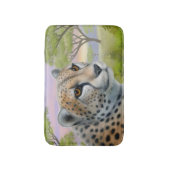 Alert African Cheetah Cat Bath Mat (Voorkant Verticaal)