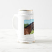 Alert Arab Horse Beer Stein Bierpul (Voorkant links)