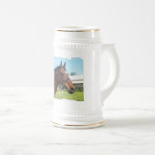 Alert Arab Horse Beer Stein Bierpul (Voorkant rechts)