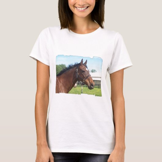 Alert Arab Horse Women's T-Shirt (Voorkant)