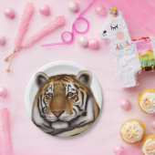 Alert Bengal Tiger Paper-Borden Papieren Bordje (Feest)