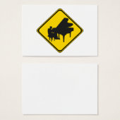 Alert: Piano Player Ahead. Visitekaartjes (Voorkant /achterkant)