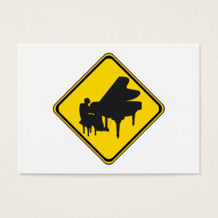 Alert: Piano Player Ahead. Visitekaartjes