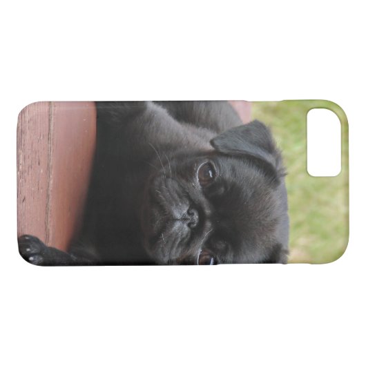 ALERT PUG PUPPY Case-Mate iPhone CASE (Achterkant (Horizontaal))