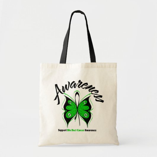 ALERT Vlinder Galblaas Kanker Tote Bag (Voorkant)