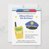 Alert Walkie Talkie Kinder politie verjaardagsfees Kaart (Voorkant)