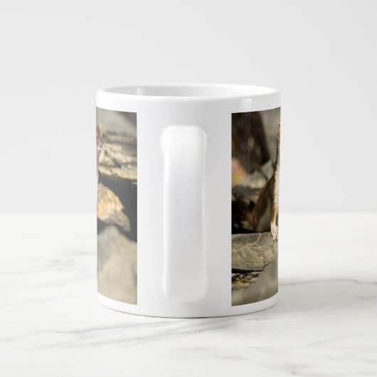 Alert Weasel Grote Koffiekop (Achterkant)