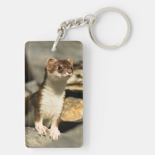 Alert Weasel Sleutelhanger (achterkant)